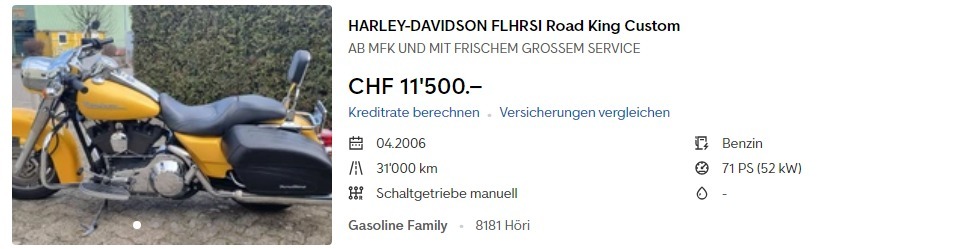 HARLEY-DAVIDSON FLHRSI Road King Custom